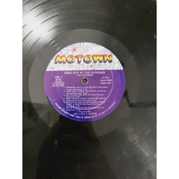 Vintage 1965 More Hits By The Supremes Vinyl Record TESTED WORKS - Picture 9 of 12